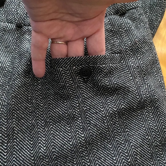 ANNE KLEIN TWEED WIDE LEG CUFFED PANT - Picture 9 of 11